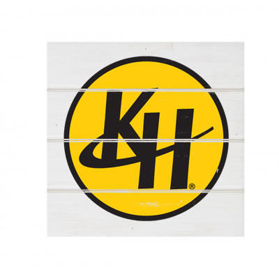 Kenowa Hills White Wood Pallet Coaster Set of 1 no holder