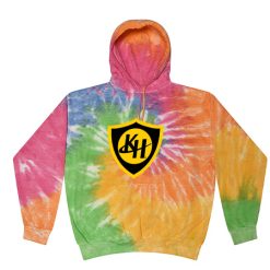 Alternative view of Kenowa Hills Adult Tie Dye Fleece Pullover