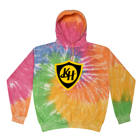 Kenowa Hills Adult Tie Dye Fleece Pullover - Image 2