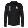 MFB Basketball Adult Adidas 3-Stripes Double Knit Quarter-Zip Pullover