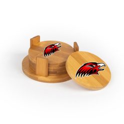 Alternative view of Allendale Round Bamboo Coaster Set of 4 with holder