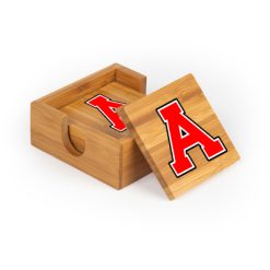 Allendale Square Bamboo Coaster Set of 4 with holder