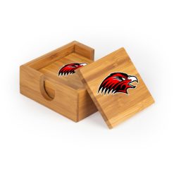 Alternative view of Allendale Square Bamboo Coaster Set of 4 with holder