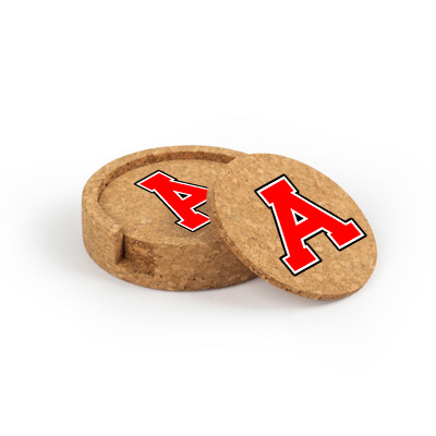 Allendale Circular Cork Coaster Set of 4 with holder - Image 3