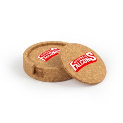 Allendale Circular Cork Coaster Set of 4 with holder