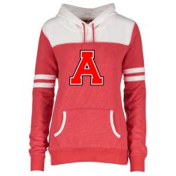 Alternative view of Allendale Ladies Varsity Fleece Pullover Hood