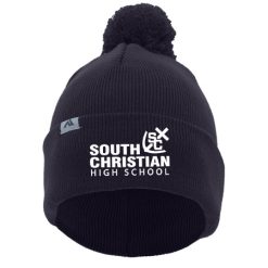 South Christian KNIT FOLD OVER POM-POM BEANIE