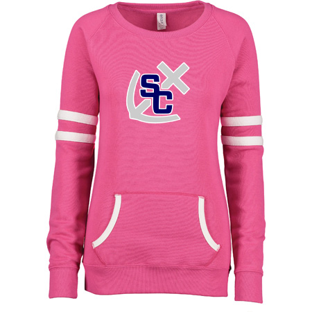 South Christian Ladies Varsity Fleece Crew Neck Pullover - Image 23
