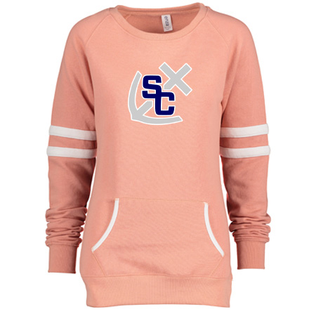 South Christian Ladies Varsity Fleece Crew Neck Pullover - Image 14