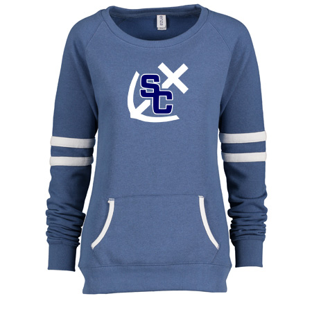 South Christian Ladies Varsity Fleece Crew Neck Pullover - Image 3