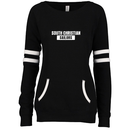 South Christian Ladies Varsity Fleece Crew Neck Pullover - Image 29