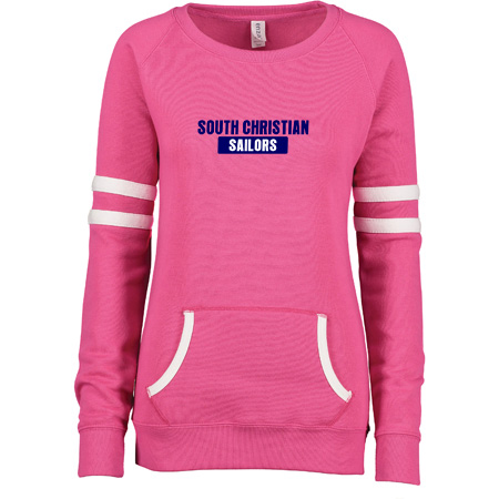 South Christian Ladies Varsity Fleece Crew Neck Pullover - Image 26