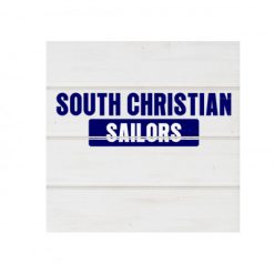South Christian White Wood Pallet Coaster  Set of 1  no holder