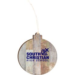 Alternative view of South Christian Light 4.18 X 3.86 Faux Wood Ornament