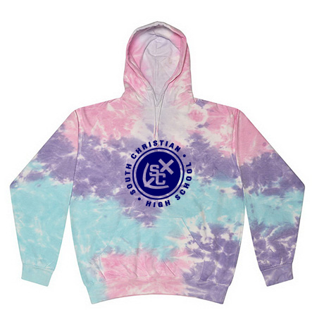 South Christian Adult Tie Dye Fleece Pullover - Image 43