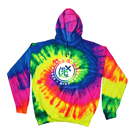 South Christian Adult Tie Dye Fleece Pullover - Image 28