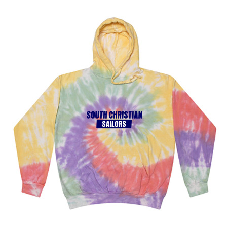 South Christian Adult Tie Dye Fleece Pullover - Image 56