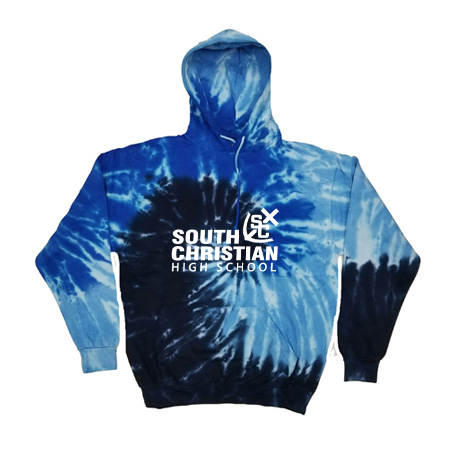 South Christian Adult Tie Dye Fleece Pullover - Image 3