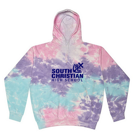 South Christian Adult Tie Dye Fleece Pullover - Image 51