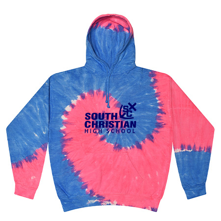 South Christian Adult Tie Dye Fleece Pullover - Image 15