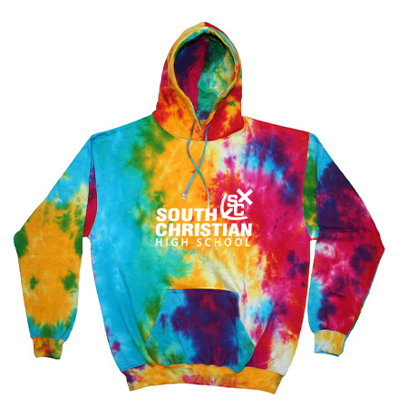 South Christian Adult Tie Dye Fleece Pullover - Image 65