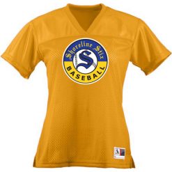 Alternative view of Shoreline Stix Ladies Junior Fit Replica Football Tee