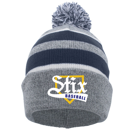 Shoreline Stix KNIT FOLD OVER POM-POM BEANIE - Image 5