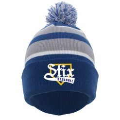 Shoreline Stix KNIT FOLD OVER POM-POM BEANIE