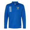 Shoreline Stix Adult Adidas 3-Stripes Double Knit Quarter-Zip Pullover