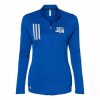 Shoreline Stix Ladies Adidas 3-Stripes Double Knit Full Zip Pullover