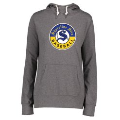 Alternative view of Shoreline Stix Ladies Ladies Light Funnel Neck Hoodie