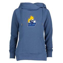 Shoreline Stix Ladies Classic Fleece Funnel Neck Pullover Hood