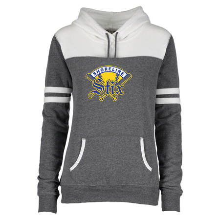 Shoreline Stix Ladies Varsity Fleece Pullover Hood - Image 9