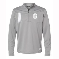 Alternative view of Grandville Adult Adidas 3-Stripes Double Knit Quarter-Zip Pullover
