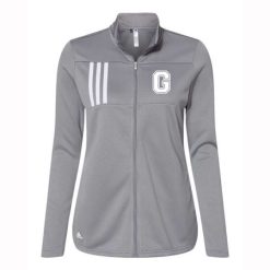 Grandville Ladies Adidas 3-Stripes Double Knit Full Zip Pullover