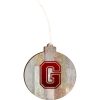 Grandville Light 4.18 X 3.86 Faux Wood Ornament