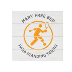 MFB Para Standing Tennis White Wood Pallet Coaster  Set of 1  no holder