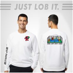 Alternative view of GPPL "Just Lob It" Adidas Fleece Crewneck Sweatshirt