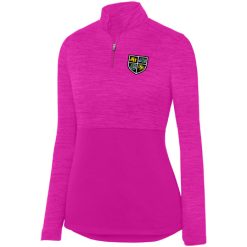 Alternative view of KJCC Youth Lacrosse Ladies Shadow Tonal Heather ¼ Zip Pullover