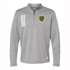 KJCC Youth Lacrosse Adult Adidas 3-Stripes Double Knit Quarter-Zip Pullover