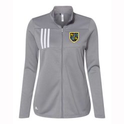 KJCC Youth Lacrosse Ladies Adidas 3-Stripes Double Knit Full Zip Pullover