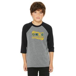 Alternative view of KJCC Youth Lacrosse Youth Youth 3/4 Sleeve Baseball Tee