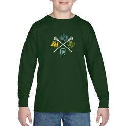 Alternative view of KJCC Youth Lacrosse Youth Heavy Cotton™ Youth Long Sleeve T-Shirt