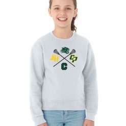 Alternative view of KJCC Youth Lacrosse Youth Youth Crew Sweatshirt