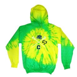 Alternative view of KJCC Youth Lacrosse Adult Tie Dye Fleece Pullover