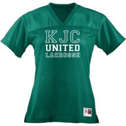 Alternative view of KJC Women's Lacrosse Ladies Junior Fit Replica Football Tee