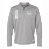 KJC Women's Lacrosse Adult Adidas 3-Stripes Double Knit Quarter-Zip Pullover