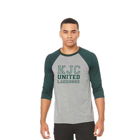 KJC Women's Lacrosse Unisex 3/4 Sleeve Baseball Tee - Image 32