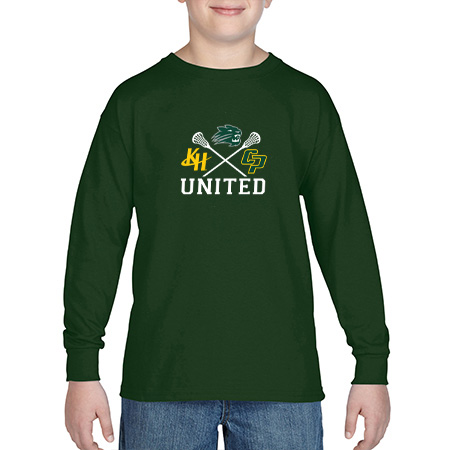 KJC Women's Lacrosse Youth Heavy Cotton™ Youth Long Sleeve T-Shirt - Image 2