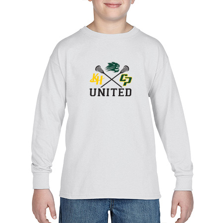 KJC Women's Lacrosse Youth Heavy Cotton™ Youth Long Sleeve T-Shirt - Image 14